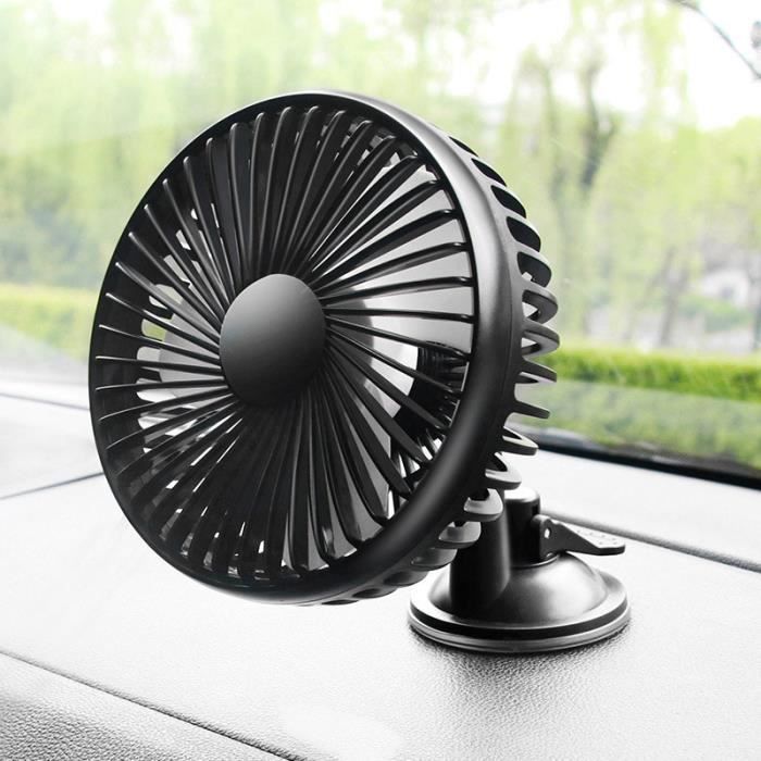 Mini Tragbarer 2-in-1 Auto-elektrolüfter, Usb-schnittstelle, 12v/24v, Saugnapf-typ, Kompatibel Mit Der Auto-klimaanlage.