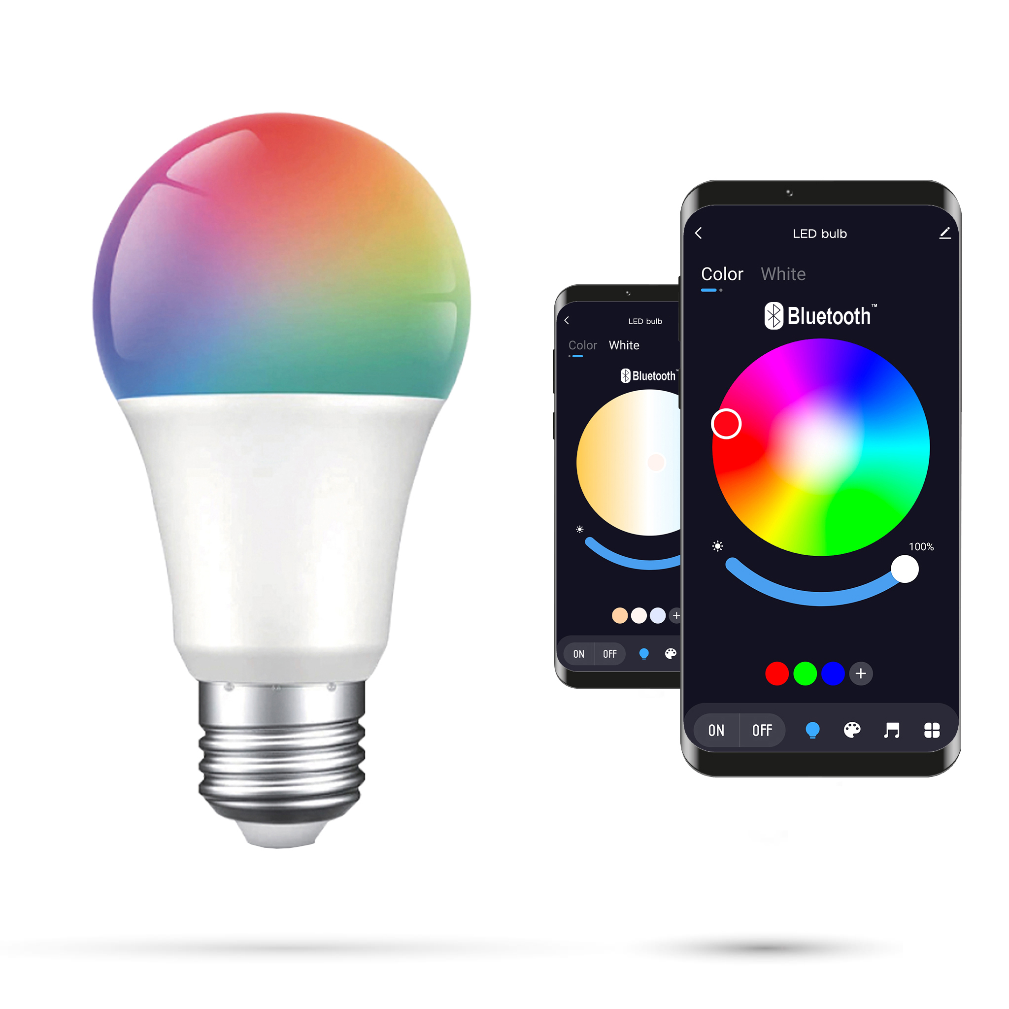 Tuya 10w Bluetooth E27 Rgbcct Glühbirne Warm, Kalt, Neutral, Bunt Rgb