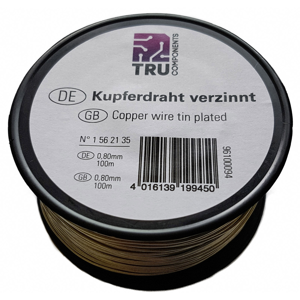 Tru Components - Kupferdraht Außen-durchmesser (ohne Isolierlack): 1 Mm 50 M