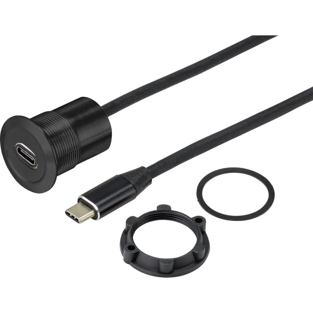 Tru Components Tc-9534348 Usb-einbaubuchse Buchse, Einbau Paneldicke: 1-10 Mm Inhalt: 1 St.