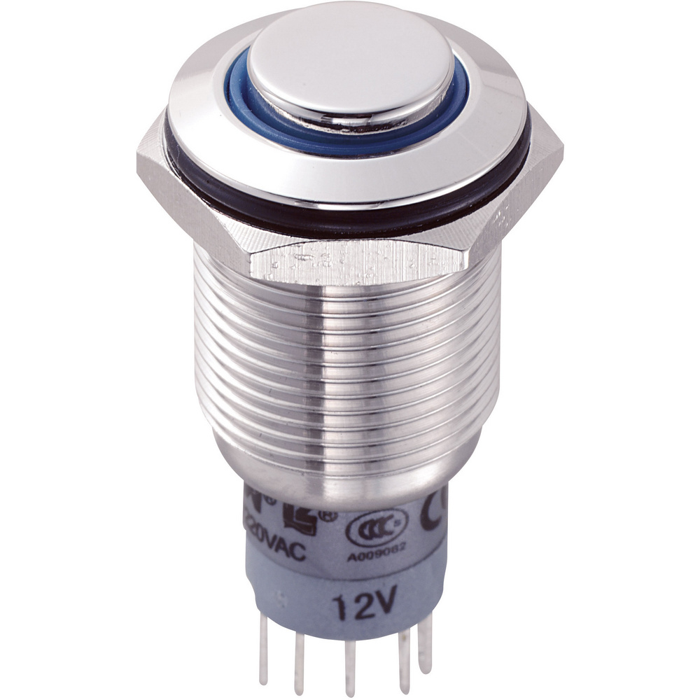 701921 Las2gqh-11e/b/12v/s/p Vandalismusgeschützter Drucktaster 250 V/ac 3 A 1 X Ein/ - Tru Components