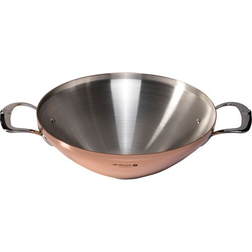 Unbekannt - De Buyer Prima Matera Wok Kupfer/edels. Mit 2 Griffen Ind.