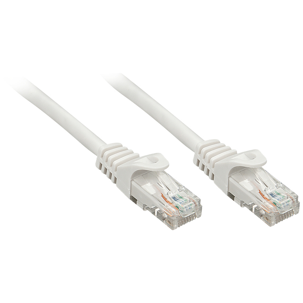 Lindy 48400 Rj45 Netzwerkkabel, Patchkabel Cat 5e U/utp 0.50 M Grau 1 St.