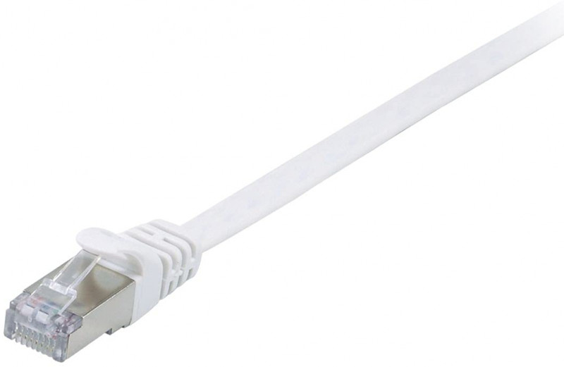 Equip Patchkabel Cat6a U/ftp 2xrj45 5.00m Weiß Flach Lszh (607614)