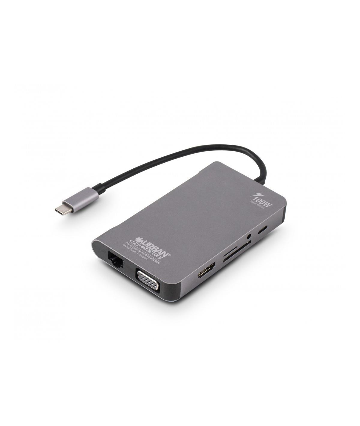 Urban-factory Tcm16uf Usb Dockingstation Grau