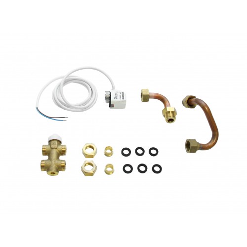 3-wege Anschluss-set Va 2-3vw C Für Fancoil Konsole Von 1,5 Bis 4,5 Kw