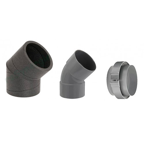 Luftanschluss-set Bogen 45 Grad Für Arostor Vwl B /5