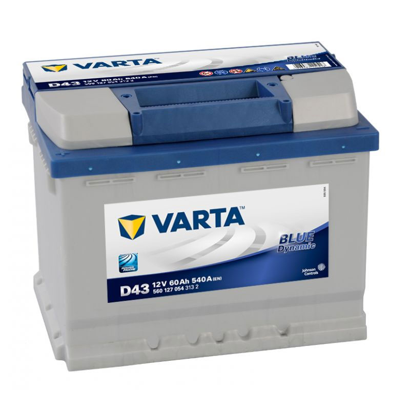 Batterie 12v 60ah 540a D43 Varta Dynamic Sli Varta 560127054