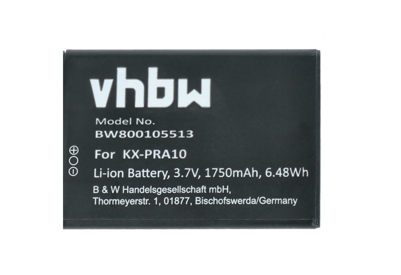 Vhbw Akku Ersatz Für Panasonic Kx-pra10 Kx-pra10ex Für Schnurlos Festnetz Telefon (1750mah, 3,7v, Li-ion) Bild 2