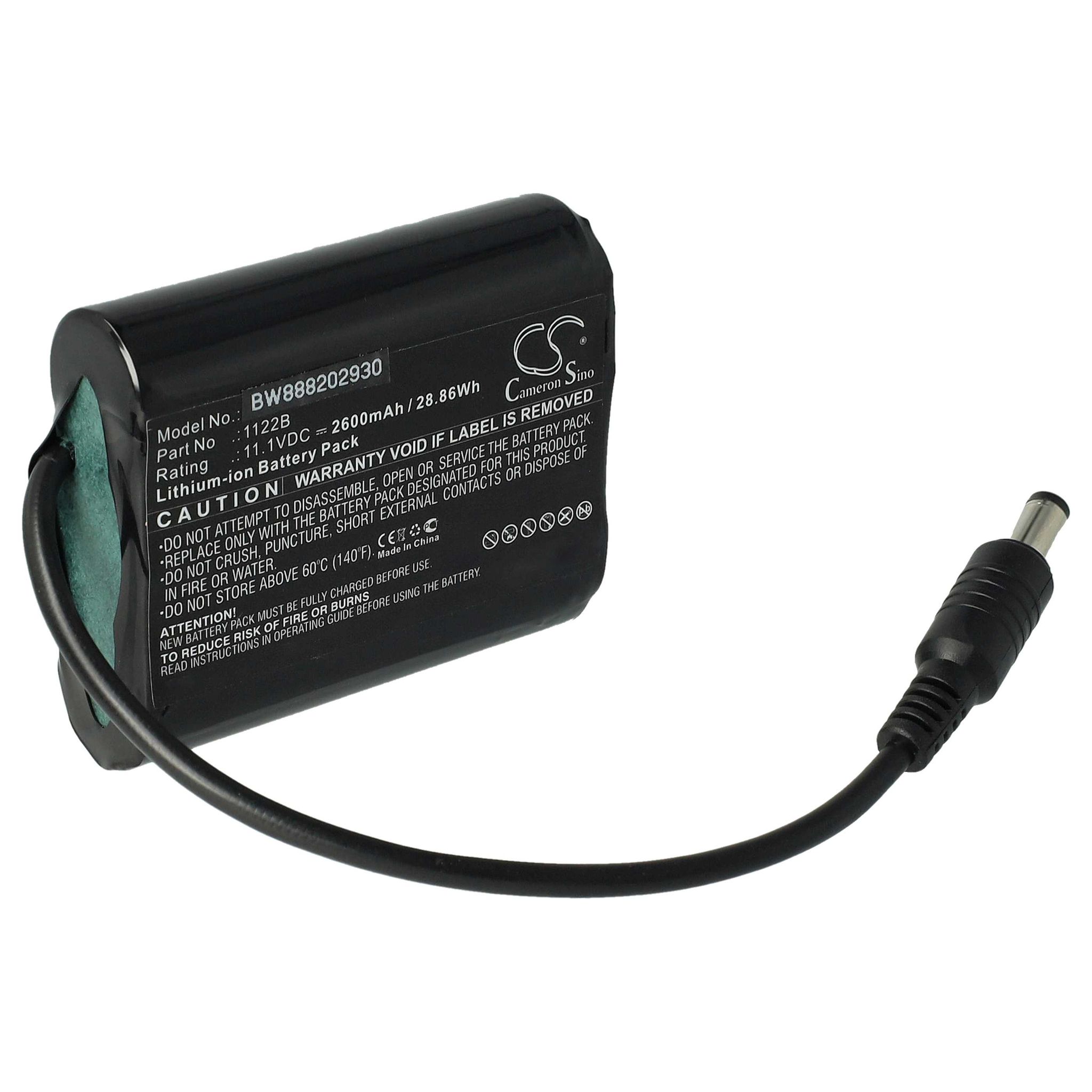 Vhbw Akku Kompatibel Mit Venture Heat Zmcb2200 Mc-1645 Beheizbaren Handschuhen (2600 Mah, 11,1 V, Li-ion)