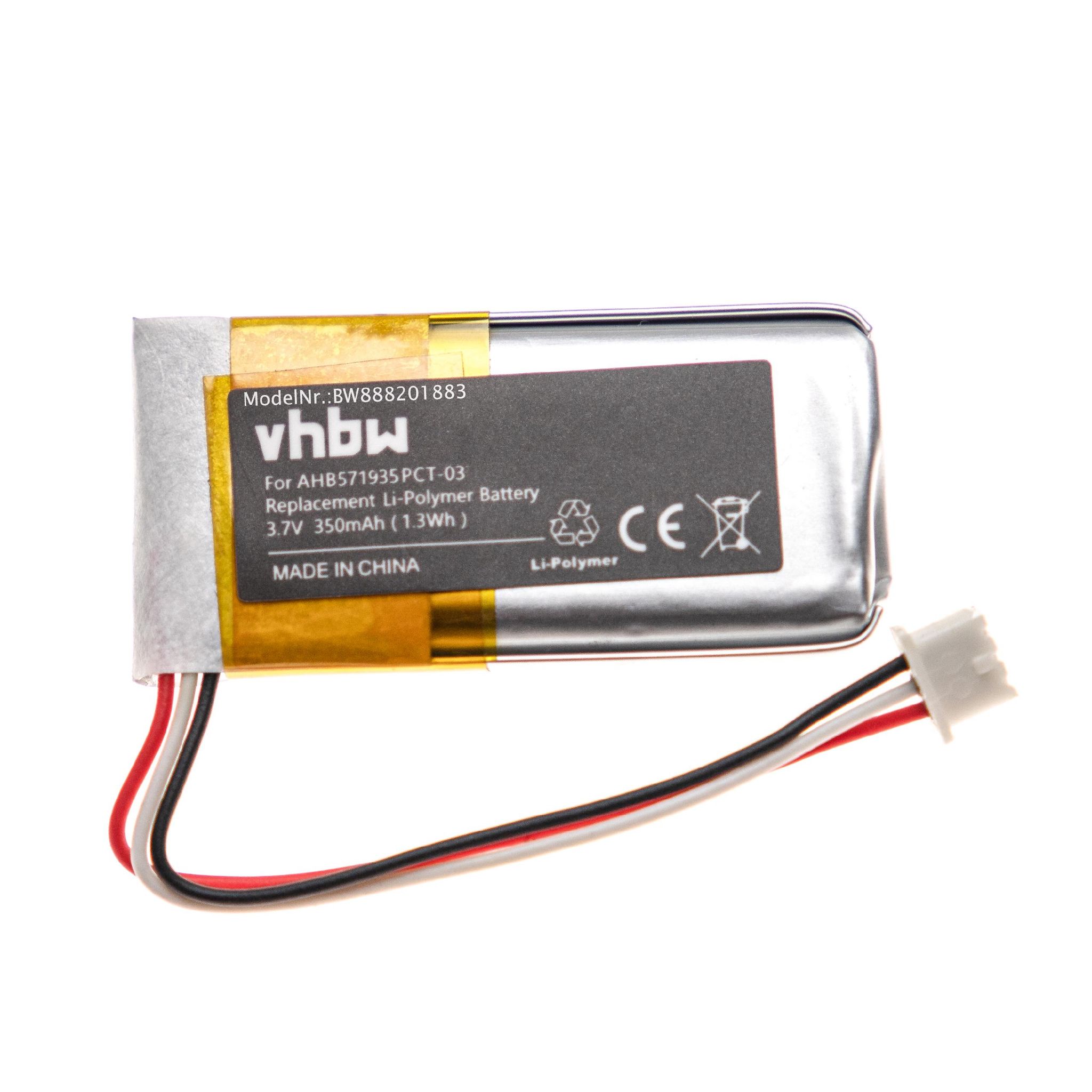 Vhbw Akku Ersatz Für Sennheiser Cp-sn800 Bap 800 Für Stereoverstärker, Hifi-verstärker (350 Mah, 3,7 V, Li-polymer)