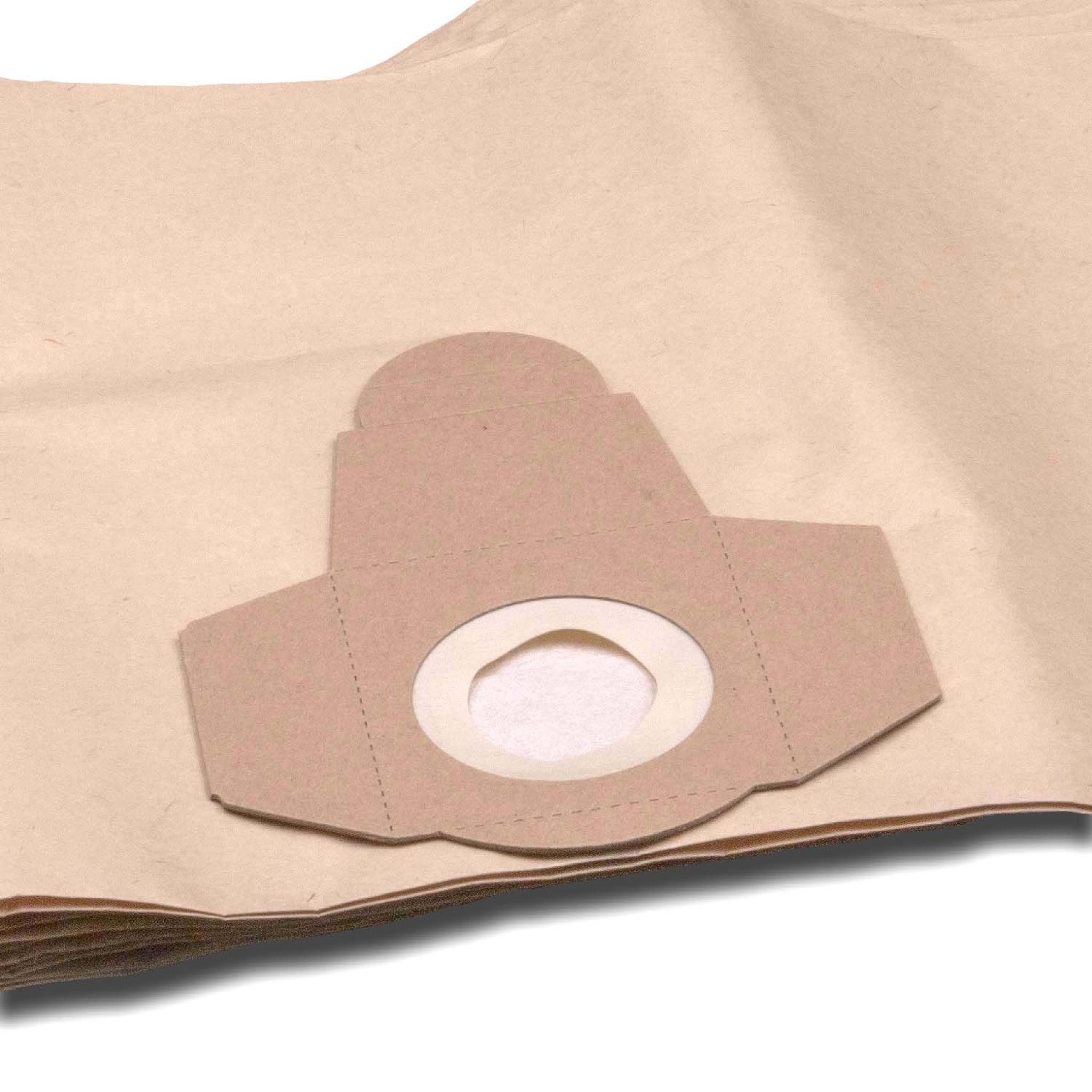 10x Staubsaugerbeutel Kompatibel Mit Einhell Ypl 1400, Ypl 1250, Vm1220s, Nts 1500 Staubsauger - Papier, 47,5cm X 30cm Braun - Vhbw
