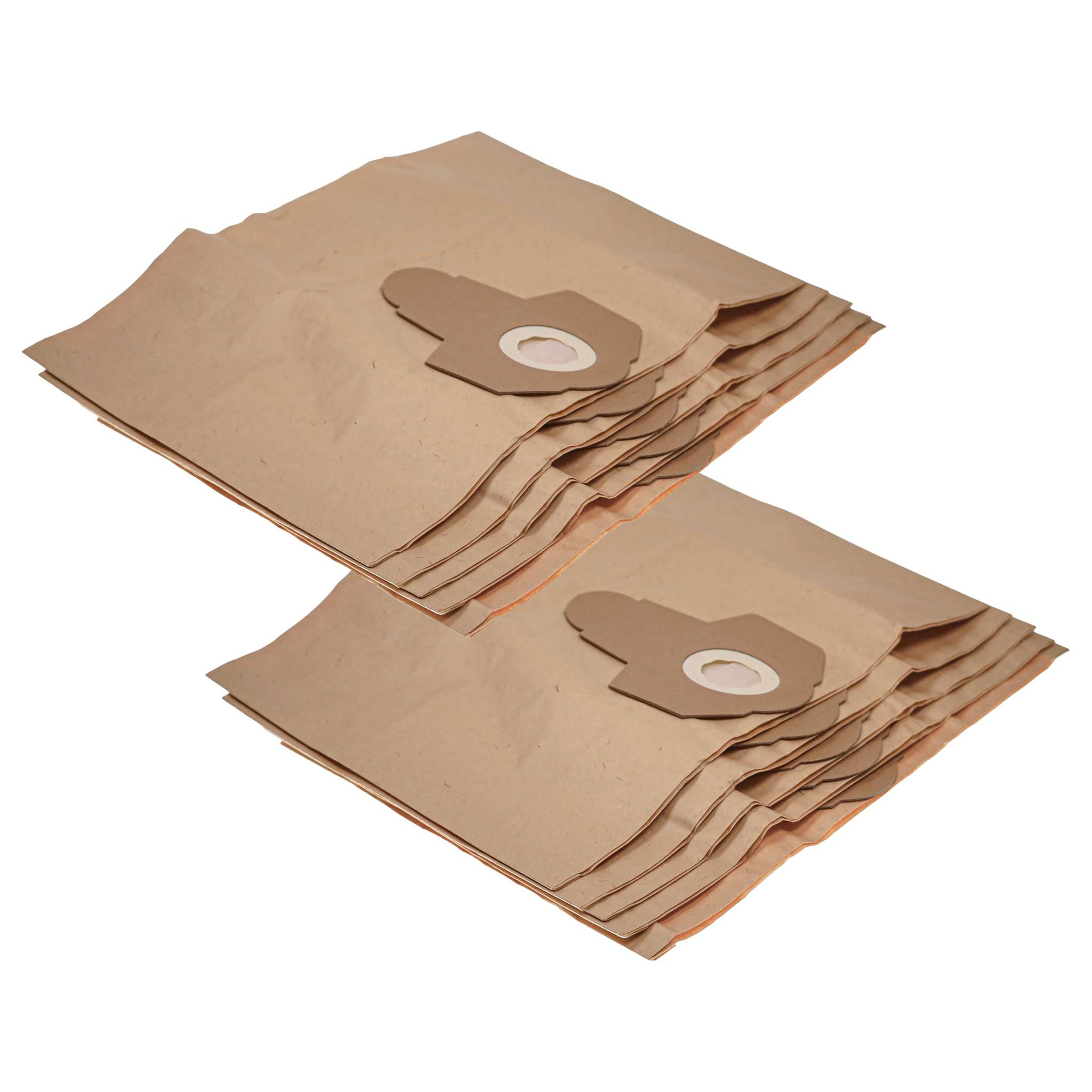 10x Staubsaugerbeutel Kompatibel Mit Einhell Hps 1300, Duo 1250, Mx-vc 1215s, Hps 1300/1 Staubsauger - Papier, 47,5cm X 30cm Braun - Vhbw