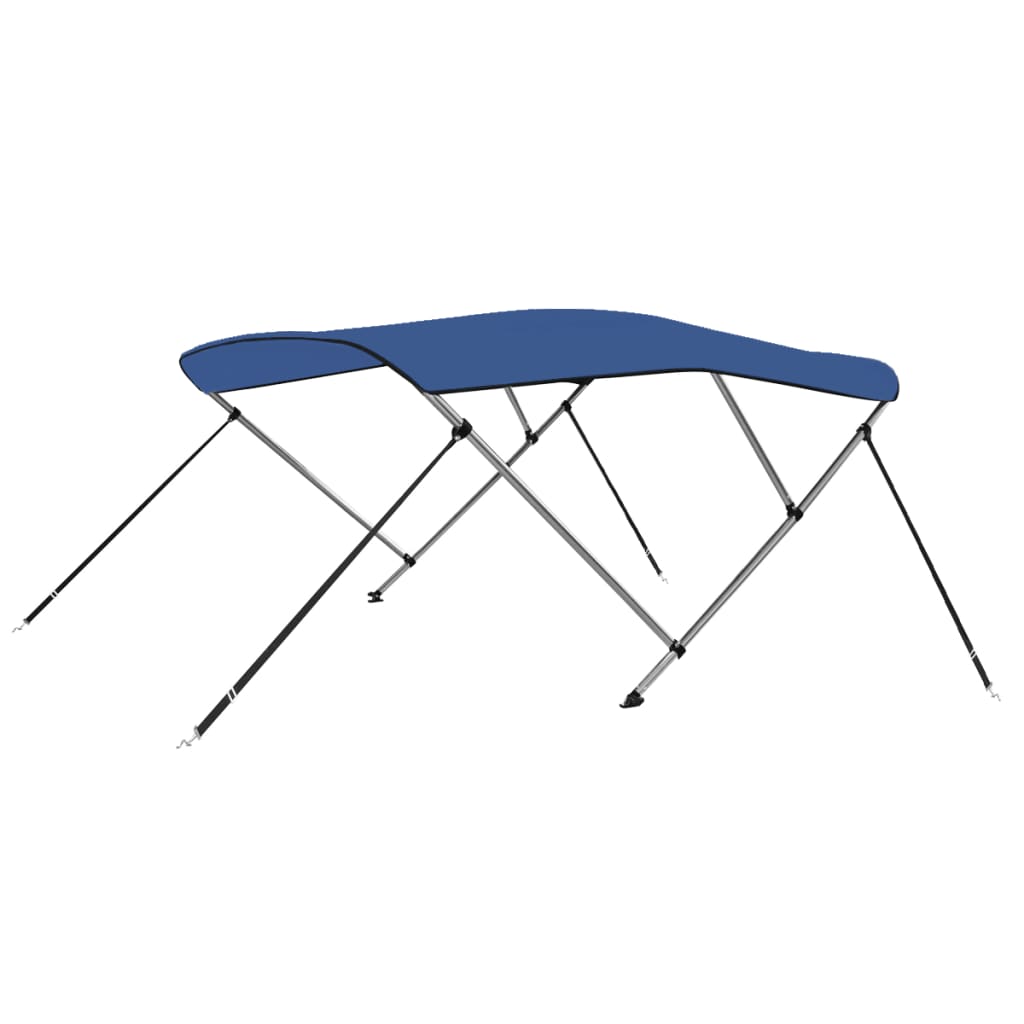 3-bow Bimini Top Blau 183x140x137 Cm Vidaxl