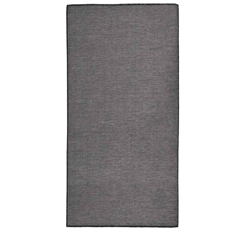 Vidaxl Outdoor Flatweave Rug 100x200 Cm Grey Bild 2