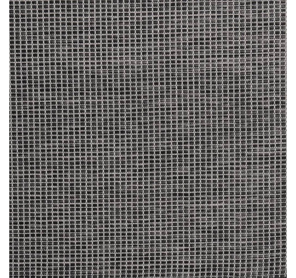 Vidaxl Outdoor Flatweave Rug 100x200 Cm Grey Bild 5