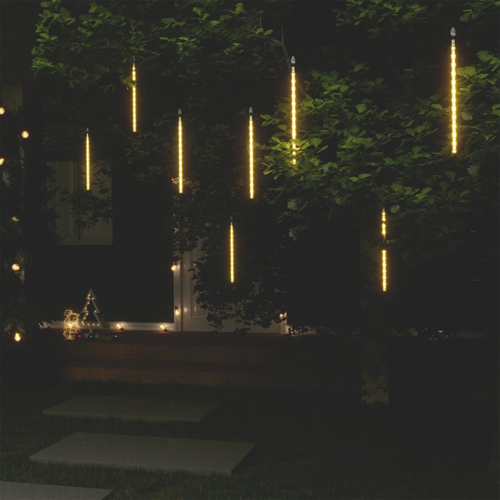 Led Meteor-lichter 8 Stk. 30 Cm Warmweiß 192 Leds Vidaxl
