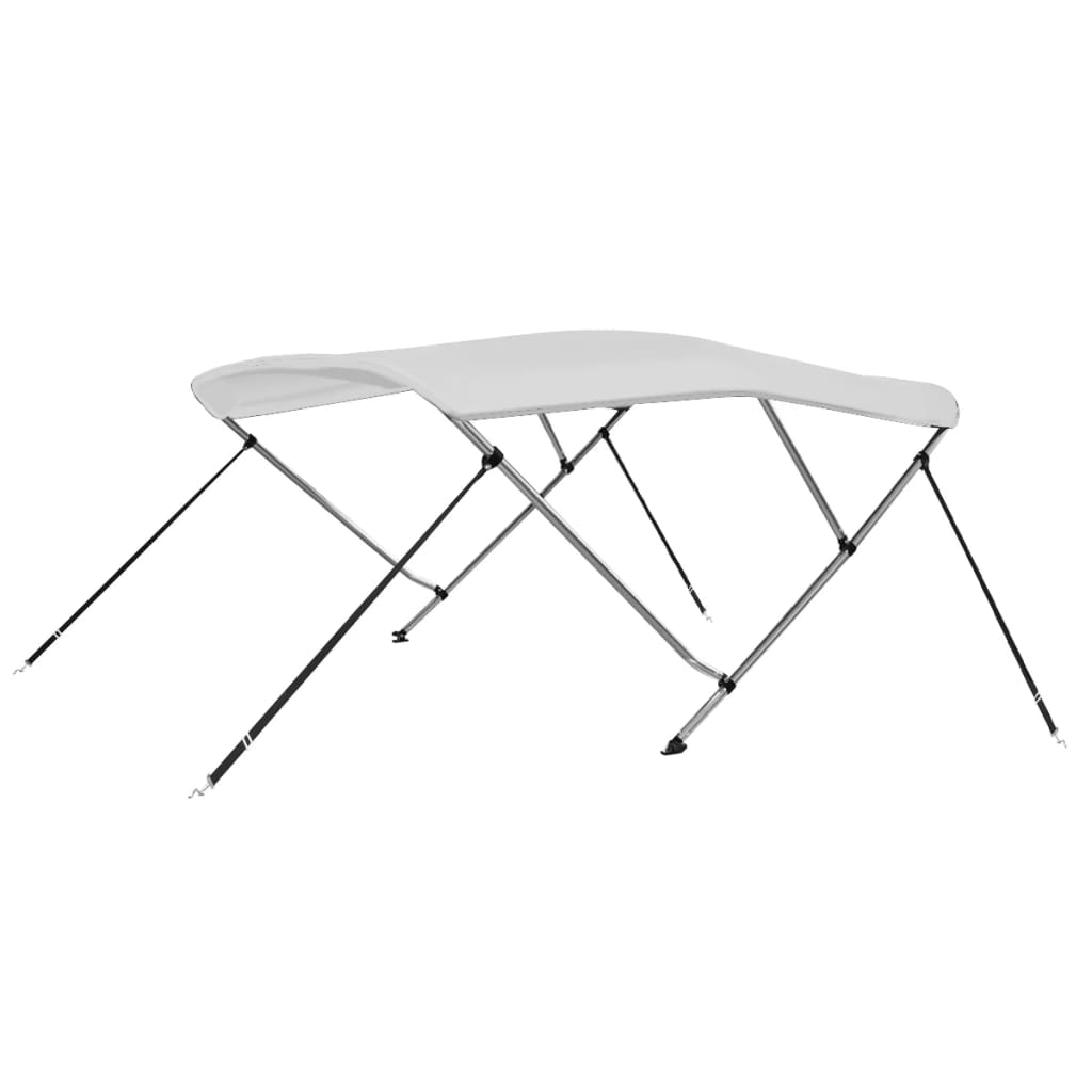 3-bow Bimini Top Weiß 183x180x137 Cm Vidaxl