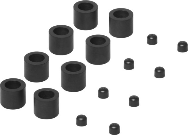 Kappenset 4971.75 In Gummi Schwarz