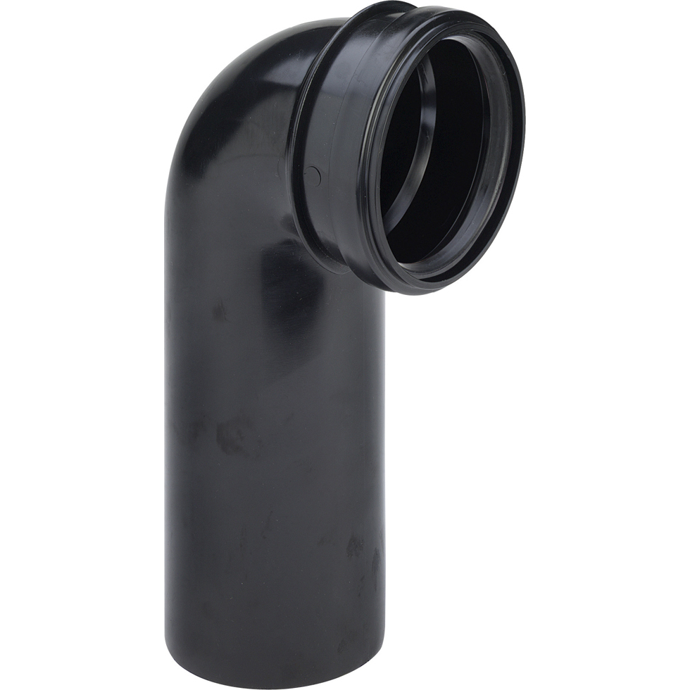 Wc Anschlussbogen 3816 In Dn90 X 100mm Kunststoff Schwarz