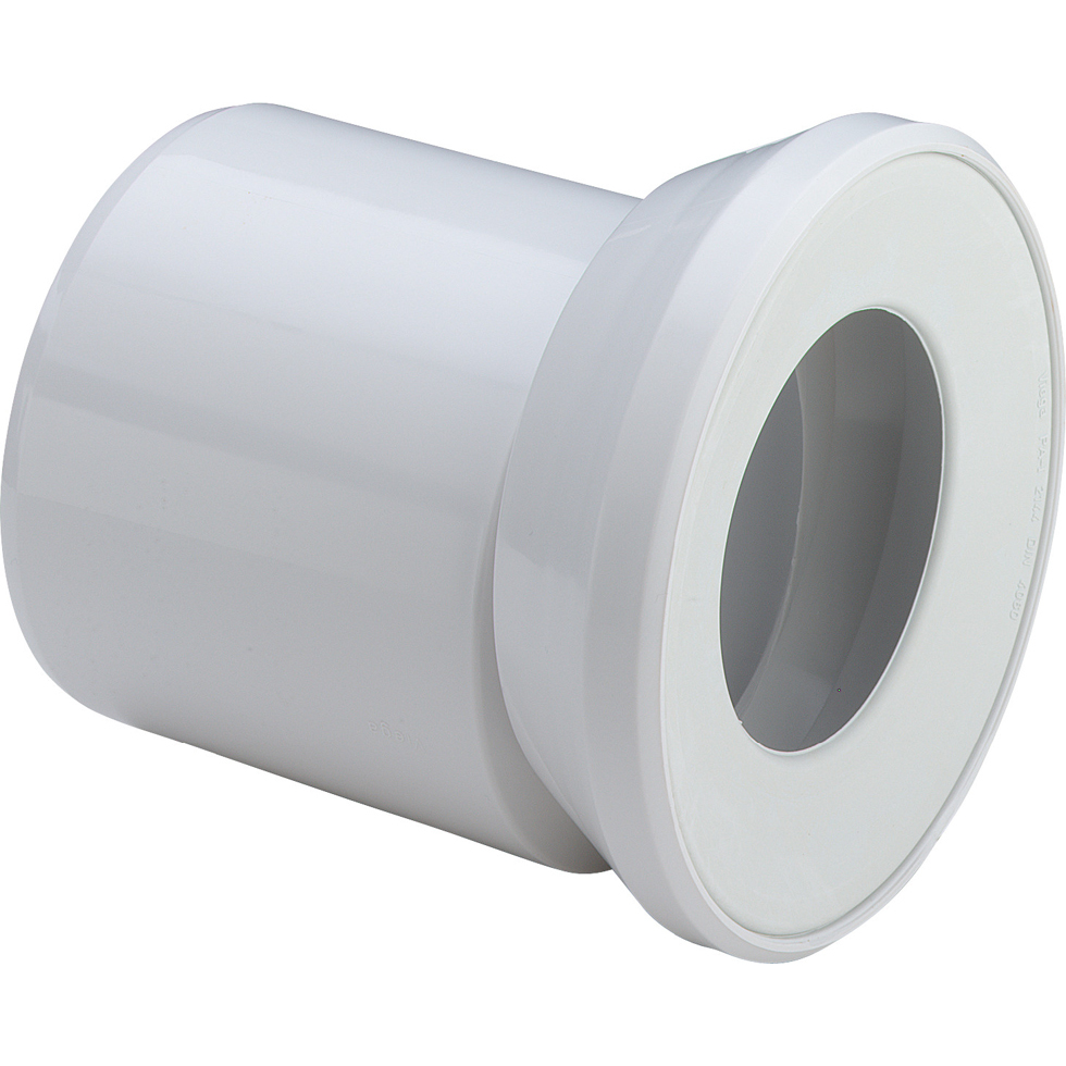 Wc Anschlussstutzen 3815.1 In 255mm Kunststoff Weiss