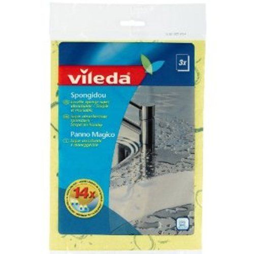 Vileda Spongidou Set Mit 3 Schwammtüchern Gelb