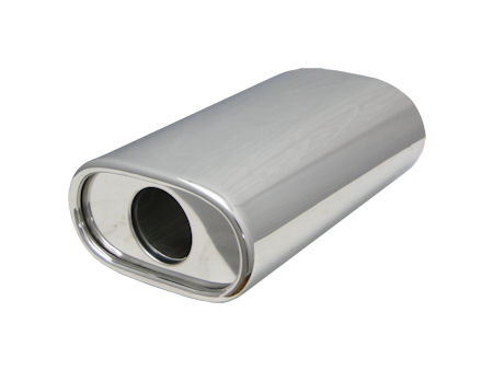 Edelstahl-auspuffblende - Rund - 50-76 Mm