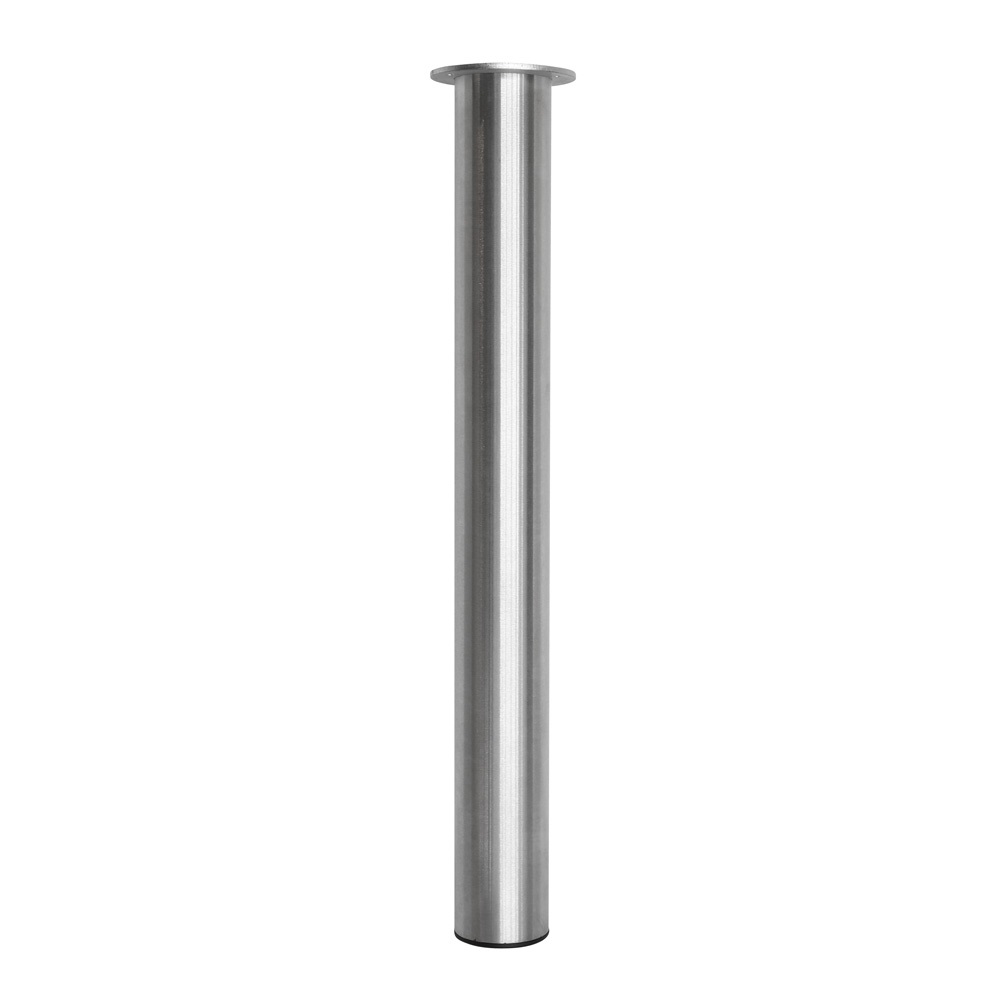 Edelstahl-tischbeine - Rund - 80 X 720 Mm - Rostfrei & Gebürstet