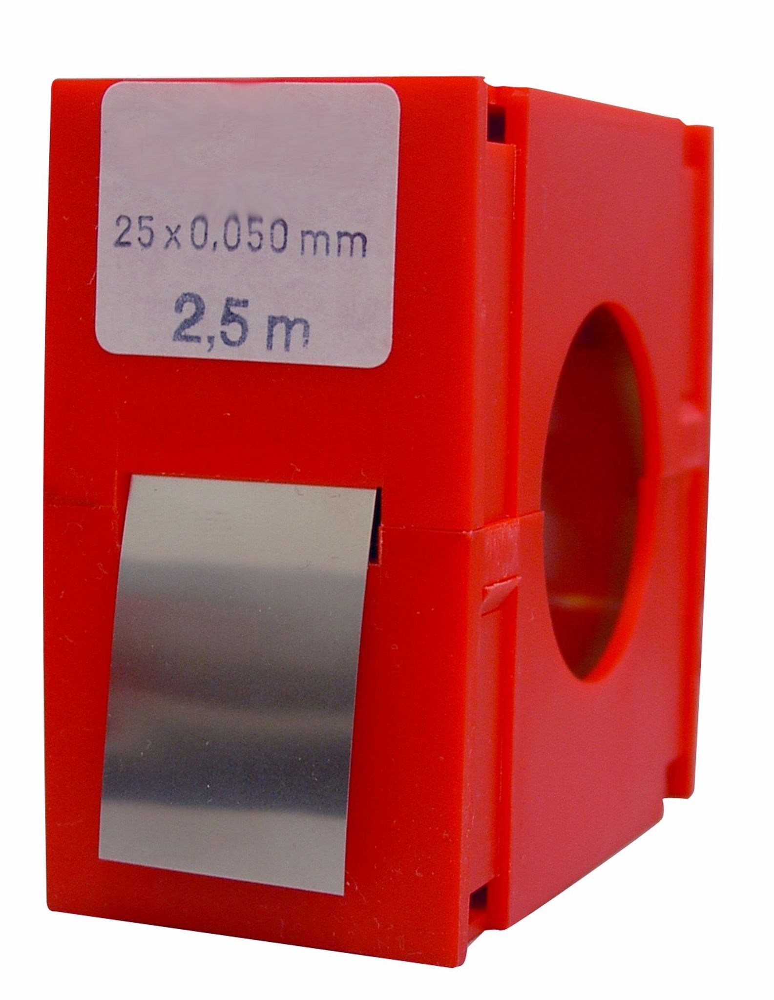 Kalbsband. Edelstahl, 2500x25x0,25 Datensatz 463250