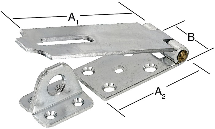 Vormann - 000021140z Sicherheitsüberfalle Länge 85 Mm Höhe 35 Mm Stahl Blau Verzi