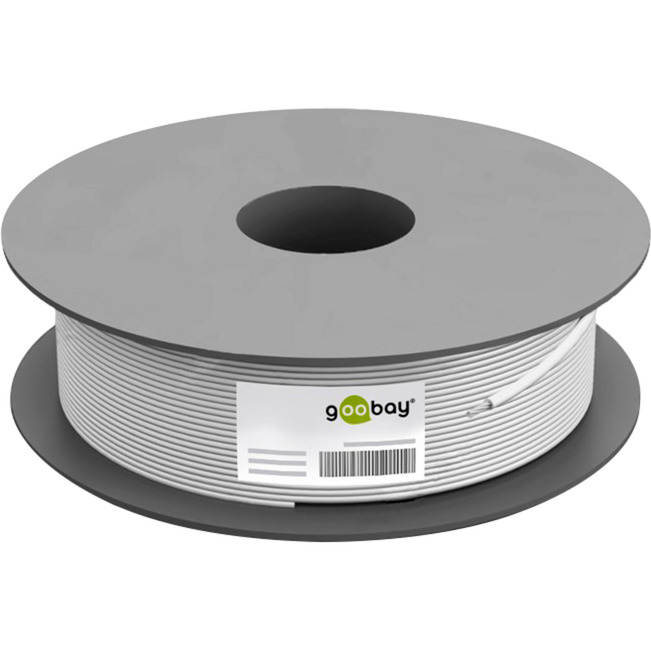 Wentronic - Cat 6 Netzwerkkabel, S/ftp (pimf), Grau, Kupferkaschierter Aluminiumleiter (cca), Awg 26/7, Halogenfreier Kabelmantel (lszh). Kabellänge 100 M