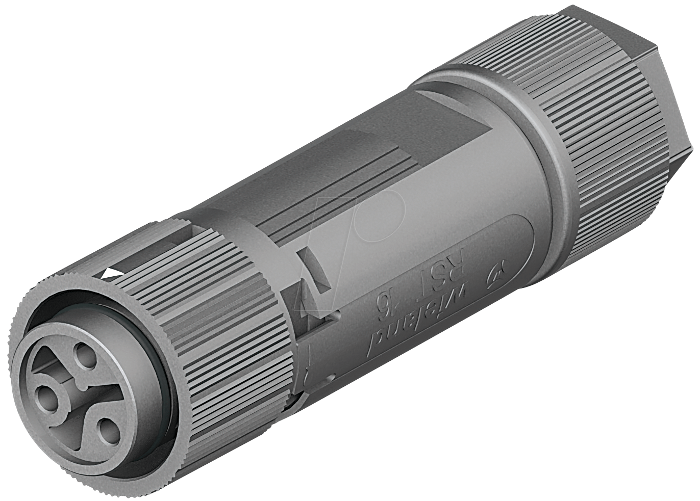 Wieland - Electric 46.031.4553.1 Rundstecker Kupplung, Gerade Gesamtpolzahl: 2 + Pe Serie (rundsteckve