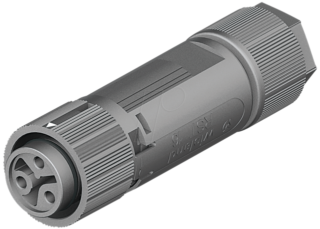 Wieland - Electric 46.031.4553.1 Rundstecker Kupplung, Gerade Gesamtpolzahl: 2 + Pe Serie (rundsteckve