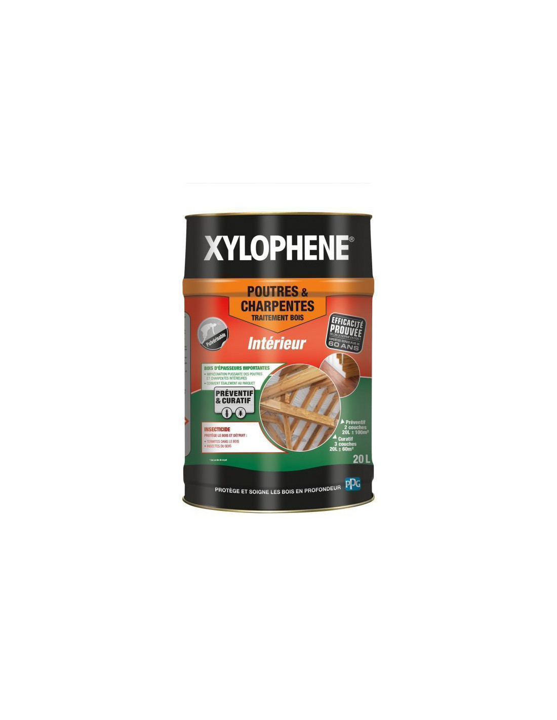 Insektizidbehandlung Für Balken Und Dachstühle 20 Liter - Xylophene