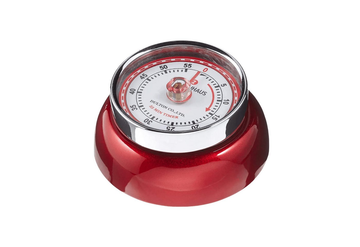 Zassenhaus Magnetischer Küchentimer Rot Metallisch Kompakt