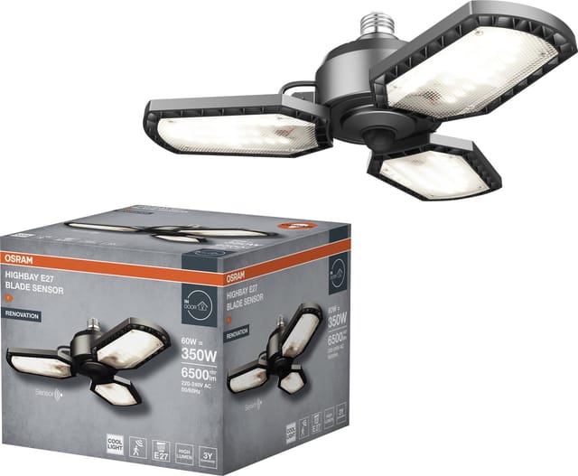 Ledvance LED Arbeitsleuchte Highbay Blade Sens E27-Sockel neutralweiß
