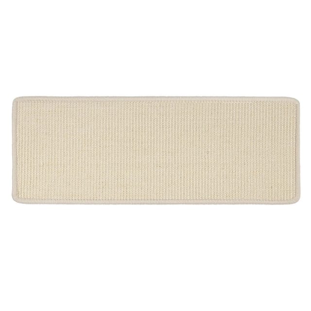 Karat Stufenmatte Sisal Pure Nature Selbstklebend Elfenbein Rechteckig ohne Lippe 23,5 x 65 cm