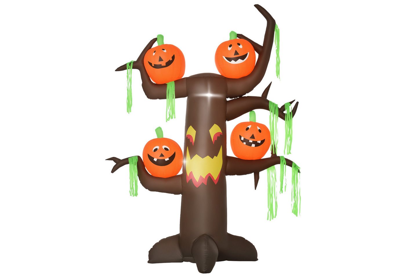 HOMCOM Aufblasbarer Spukbaum Kürbis Halloween mit LED Bild 3