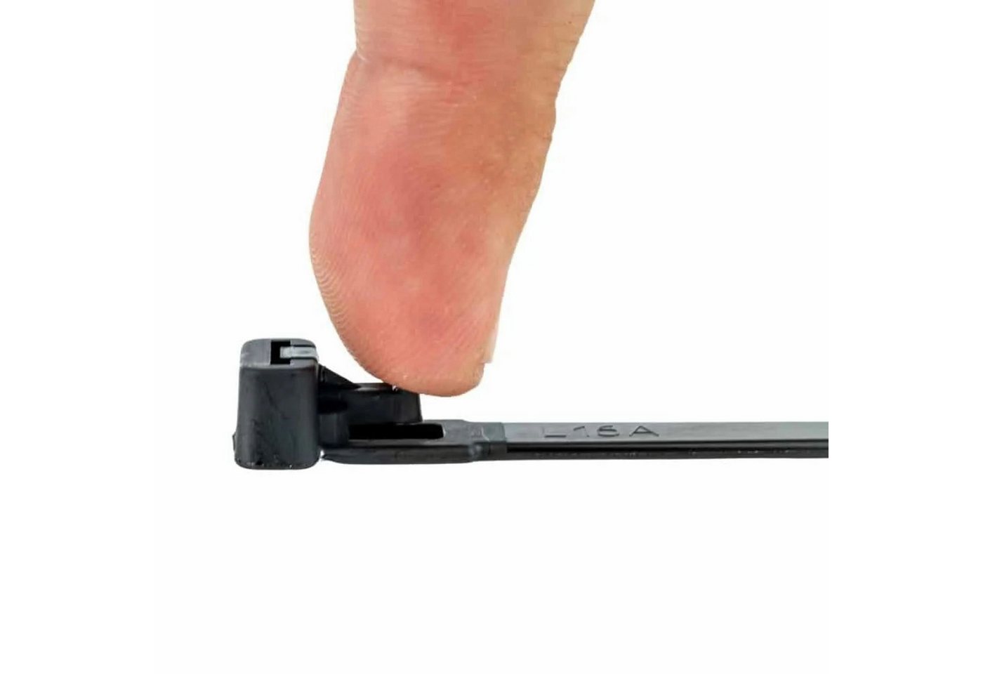 Klasebo Kabelbinder Wiederlösbar Aus Kunststoff 100 Stk. 300 x 7,6 mm Schwarz Bild 3