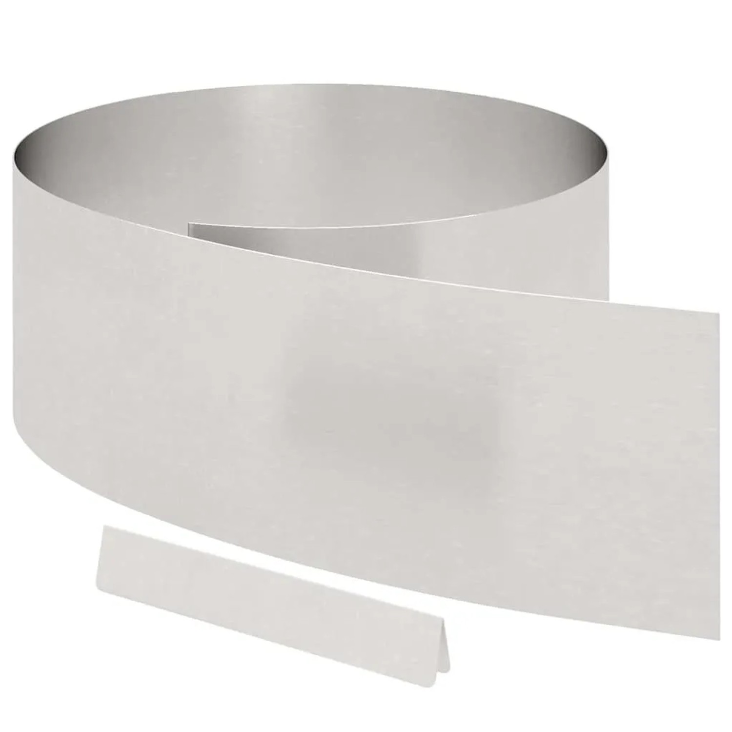 vidaXL Raseneinfassung Silber 450 x 0,05 x 15 cm Edelstahl 868034