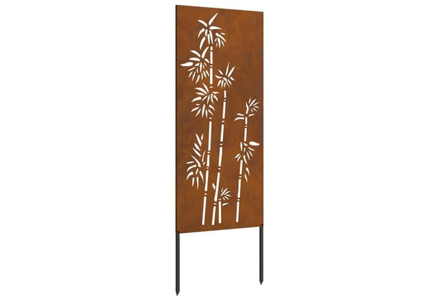 vidaXL Garten Sichtschutz-Leinwand Rostig 50 x 140 cm Wetterfeststahl 876300