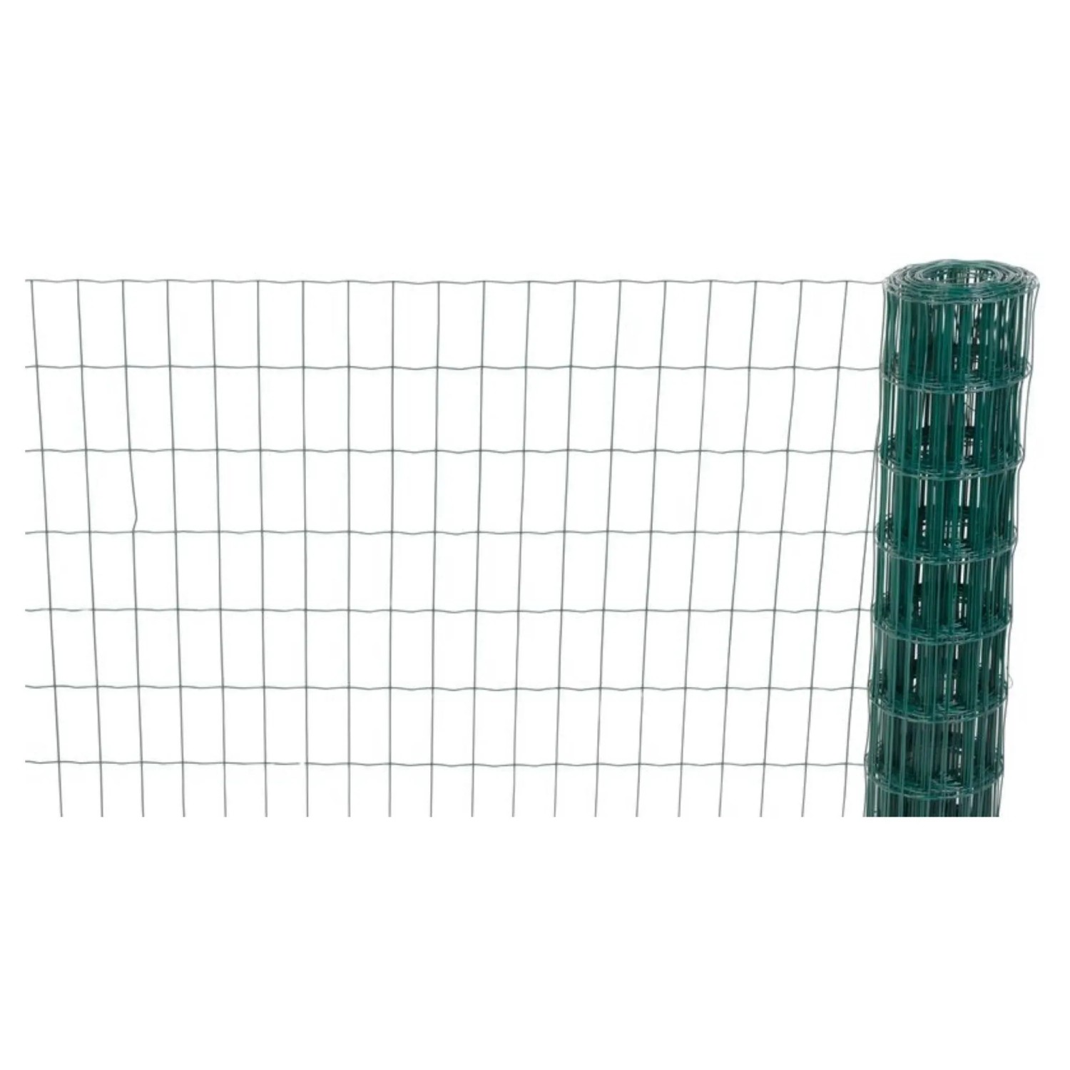 PROREGAL Maschendrahtzaun Vierkantgeflecht FENCY HxL 1,6x25m Maschenweite 100x50mm Drahtstärke 2.20mm PVC-Beschichtet Grün Pflanzenschutz Drahtnetz