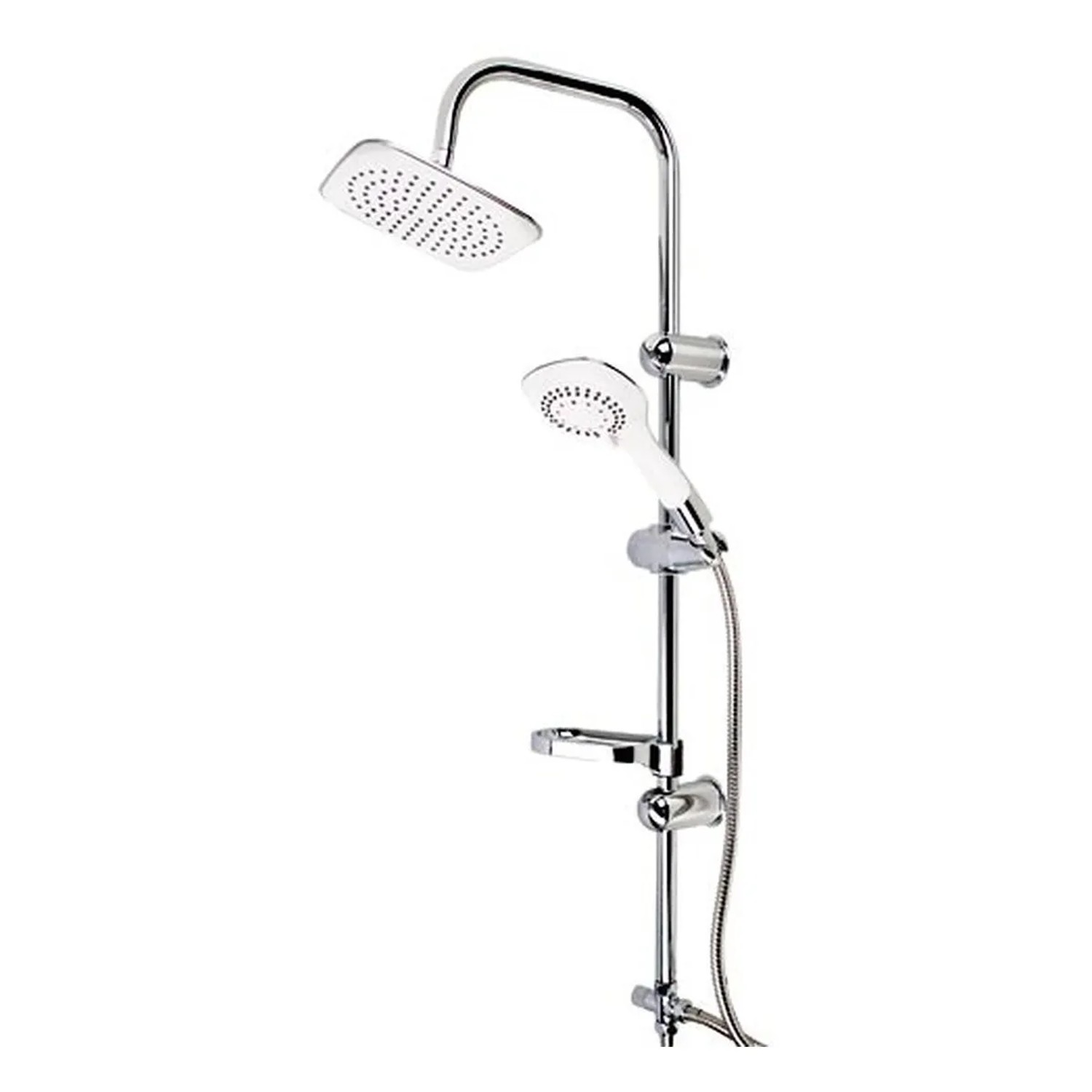 Euroshowers Duschsystem Dolphin Chrom Weiß 99 cm