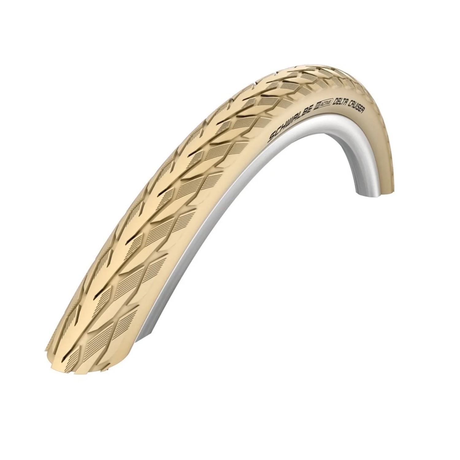 Schwalbe Reifen Delta Cruiser Plus HS431 26x1 3/8 Zoll37-590 creme-TSkin Refl. PG SBC