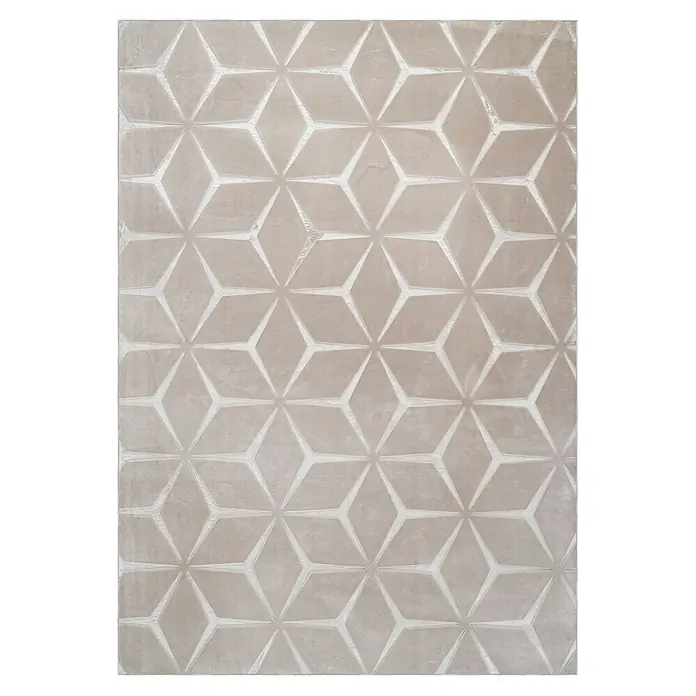 MeGusta Teppich Calma 225 Beige 120x160 cm Pflegeleicht Modern