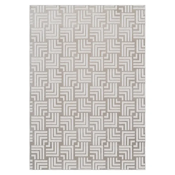 MeGusta Teppich Calma 325 Beige 80x150 cm Pflegeleicht Modern