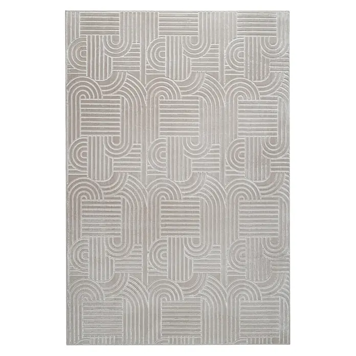 MeGusta Teppich Calma 125 Beige 80x150 cm Pflegeleicht Modern