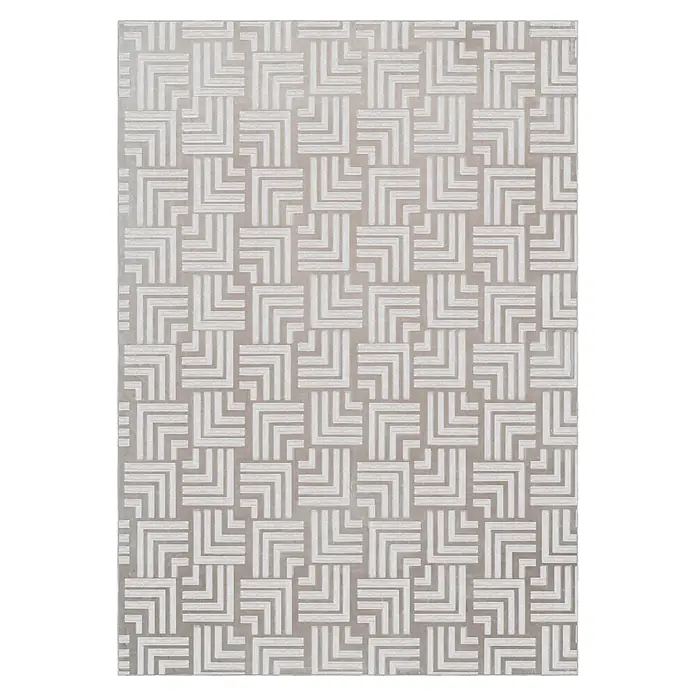 MeGusta Teppich Calma 325 Beige 120x160 cm Pflegeleicht Modern