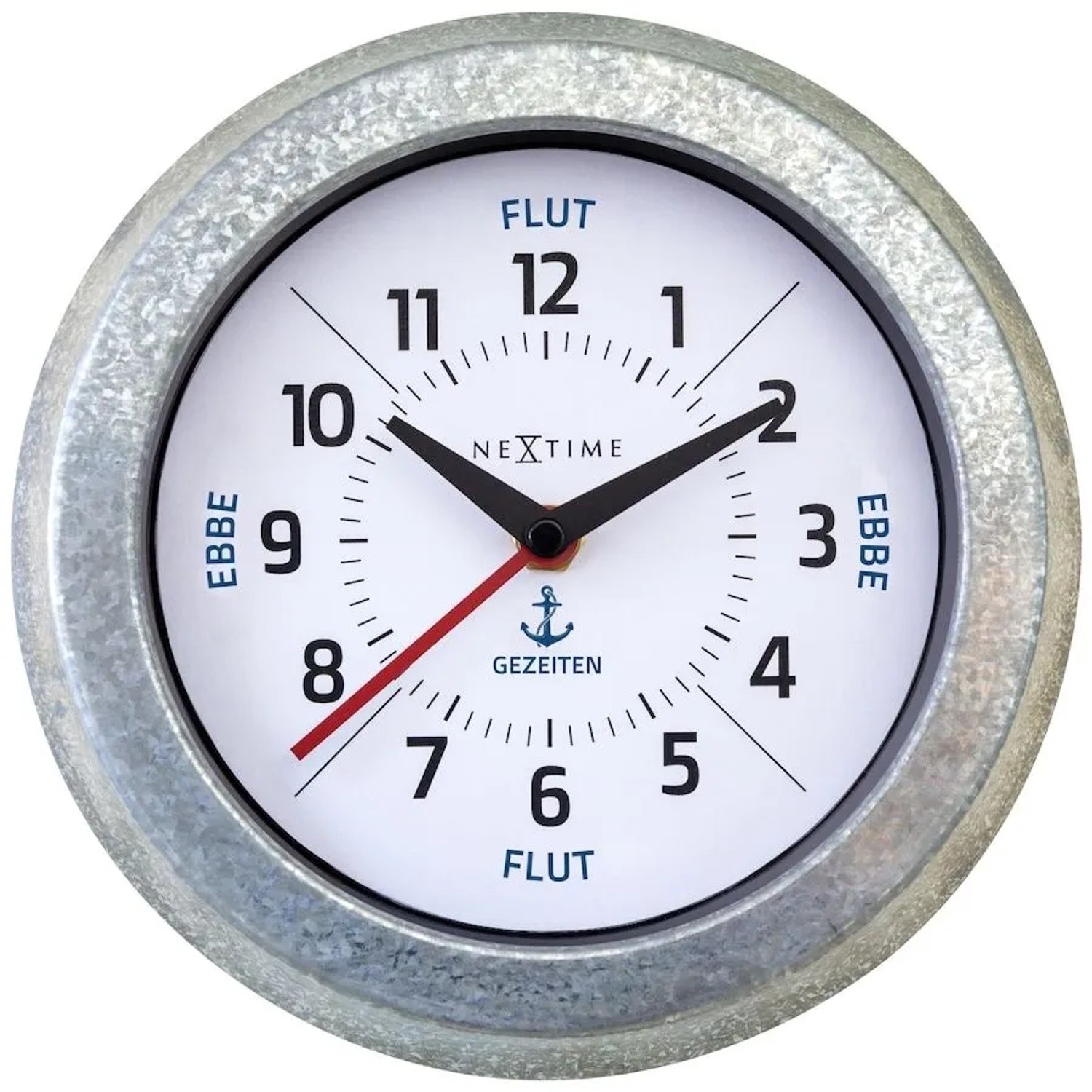 NeXtime Quarzwanduhr 90616 Tide Silber