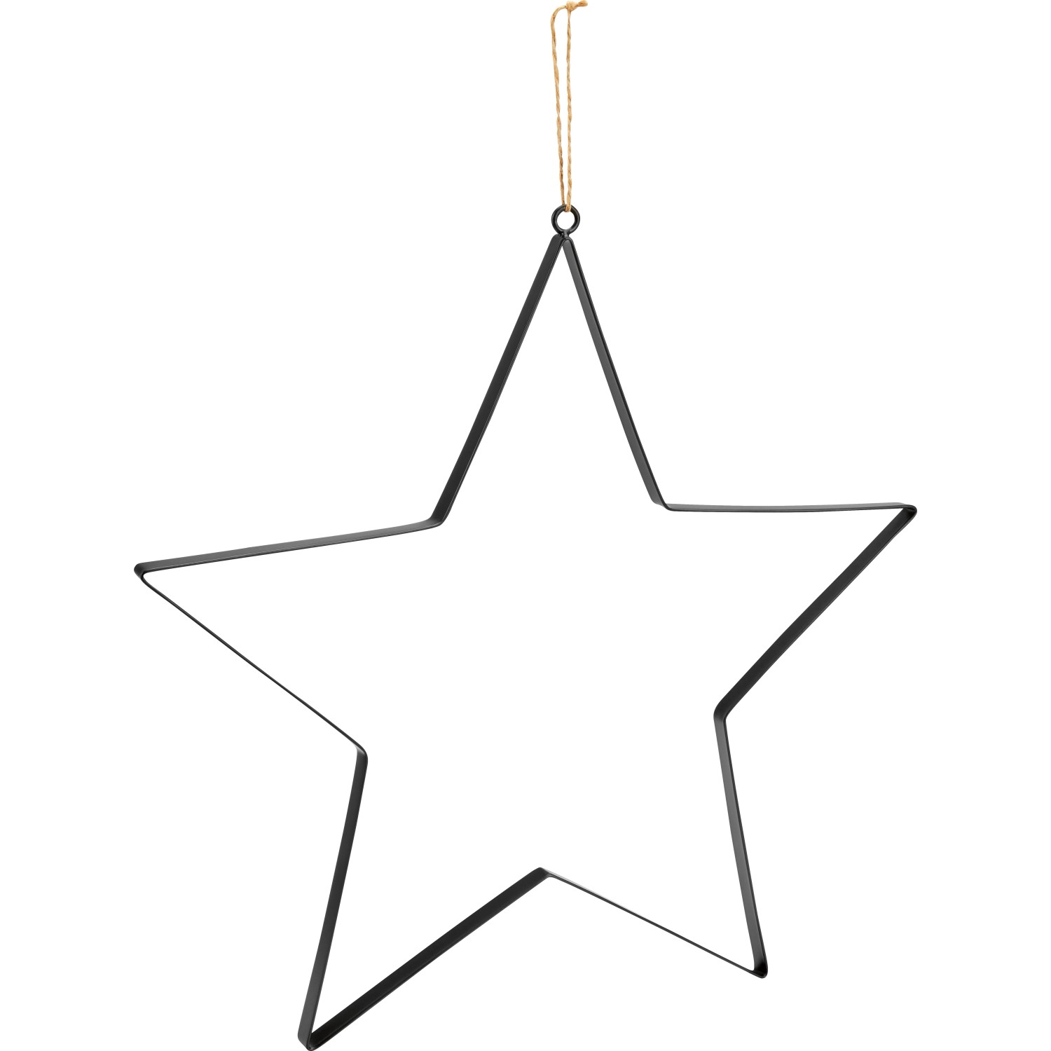 Stern zum Aufhängen Metall 40 cm x 1,2 cm x 40 cm Schwarz